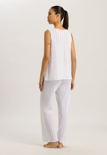 74906 Simone Tank Cropped Pajama - 101 White